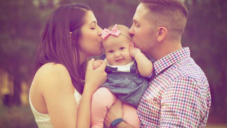 The couple was unable to have a child for many years and they adopted a child