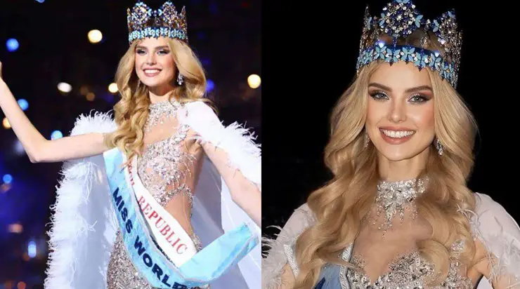 The Czech Republic’s representative, Kristina Pishkova, declared “Miss World 2024”