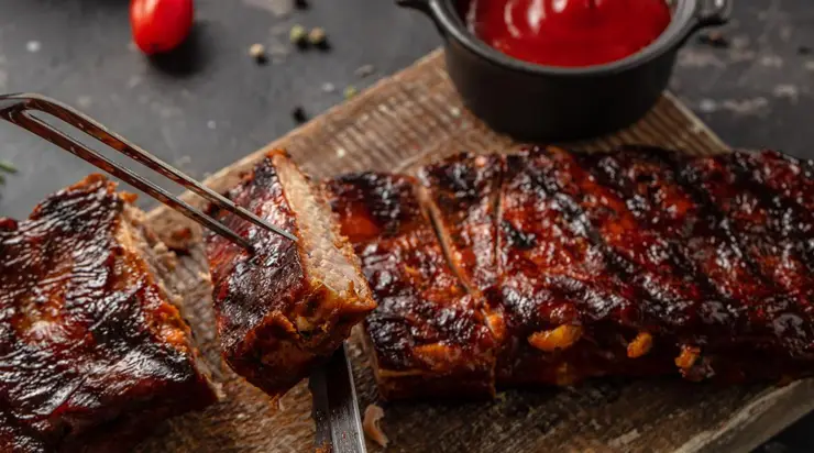 Juicy ribs in the oven. delicious recipe