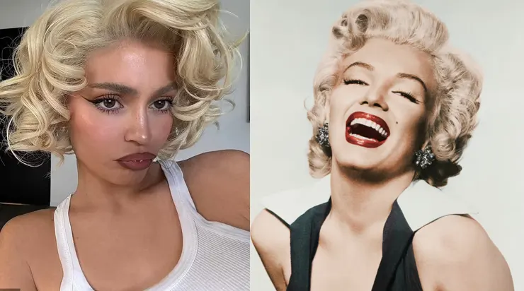 Kylie Jenner as Marilyn Monroe